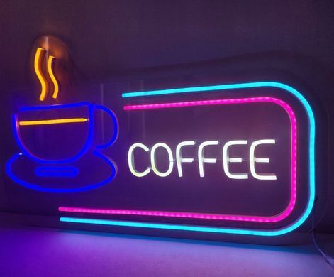 Неонова вивіска Coffee 600х370 мм