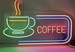 LED вивіска Coffee 370х600 мм для кафе