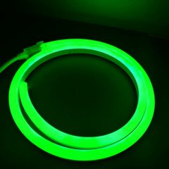 Неон світлодіодний Led 220V IP65 зелений (LED Flex Neon) для вуличного освітлення