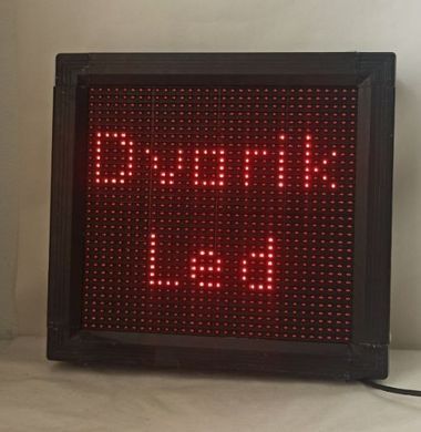 LED табло Р10 320x320 червоного кольору з WiFi