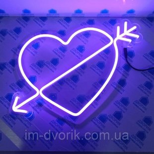 LED вивіска серце зі стрілою від Dvorik Led