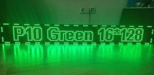 Біжучий рядок P10 128x16 зеленого світіння