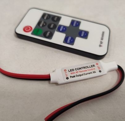 Диммер для LED ленты 12/24В 6А с радиопультом IP20