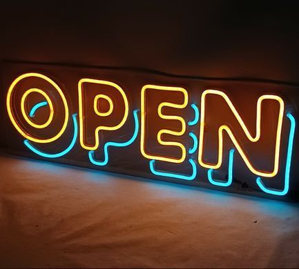 LED neon flex OPEN з пультом керування