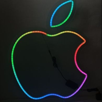 Преміальна RGB LED неонова вивіска Apple