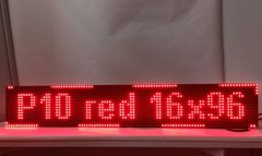 Біжучий рядок Р10 96х16 червона IP65 Wi-Fi (готовий виріб) DIP