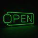 Неонова LED вивіска OPEN зелена 200&times;485 мм