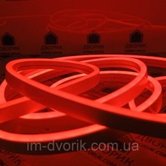 Неон світлодіодний 12V 12Вт/m 2835 6х12мм червоний IP65 (neon flex mini)