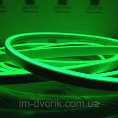 Неон світлодіодний зелений 12V 12Вт/m 2835 6х12мм (neon flex mini)