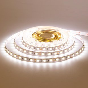 Світлодіодна стрічка (5 метрів) 12V smd5050 IP20 3200К біла 60led негерметична