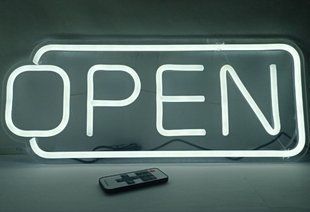 Світлова вивіска OPEN для магазину