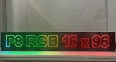 Рухомий рядок RGB 16х96 Р8 IP65 вуличний у корпусі на Wi-Fi керування (текст)