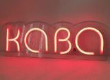 світлодіодний знак для кафе "Кава" червоний